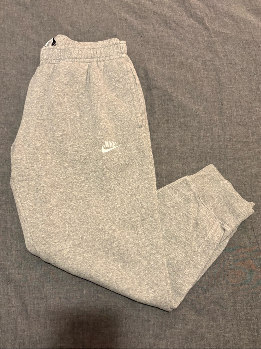 Nike Light Gray Logo Sweat Joggers